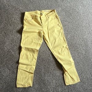 New York & company - yellow skinny jeans - size 4 - ankle cut